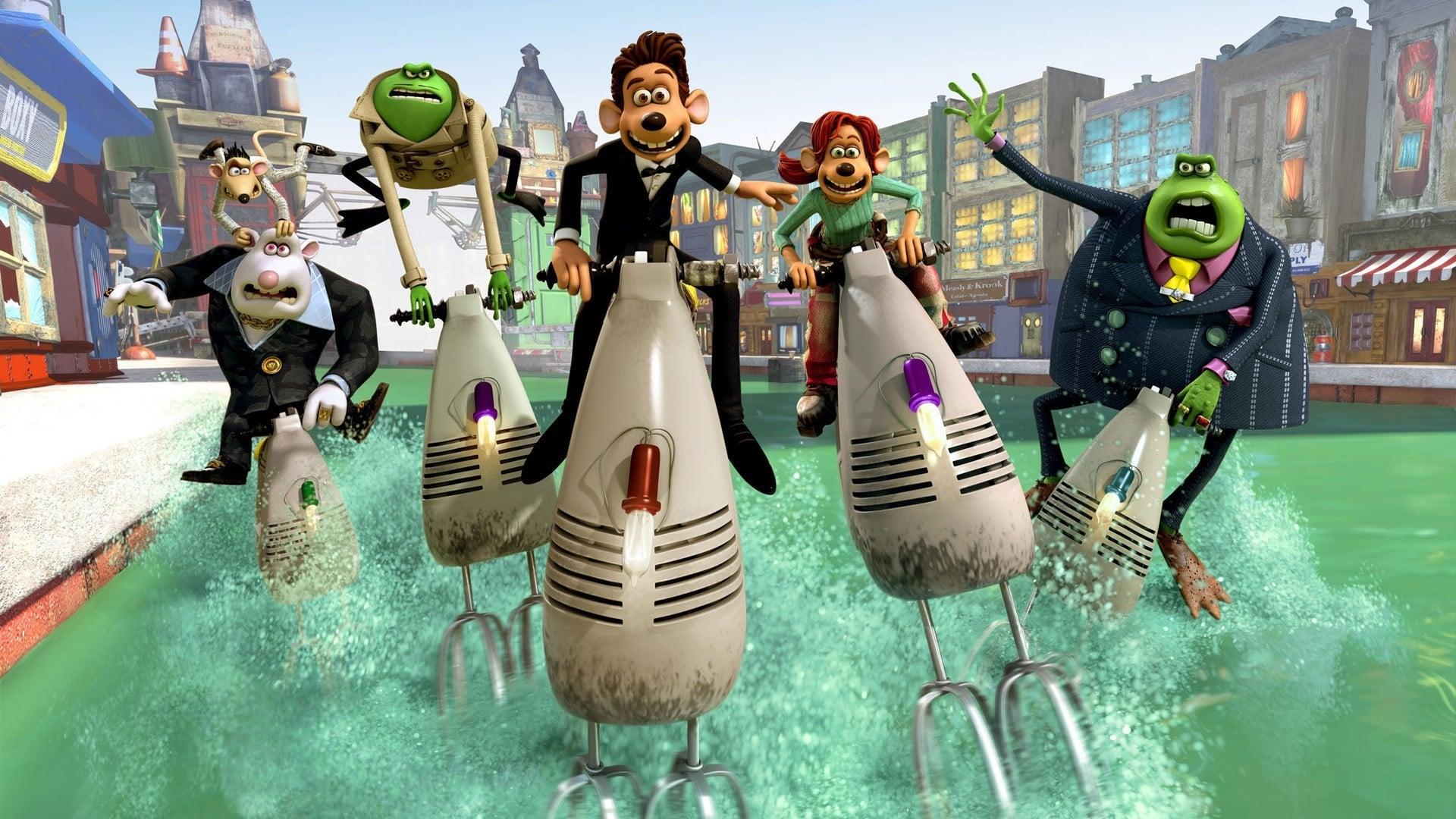 movie poster for Flushed Away