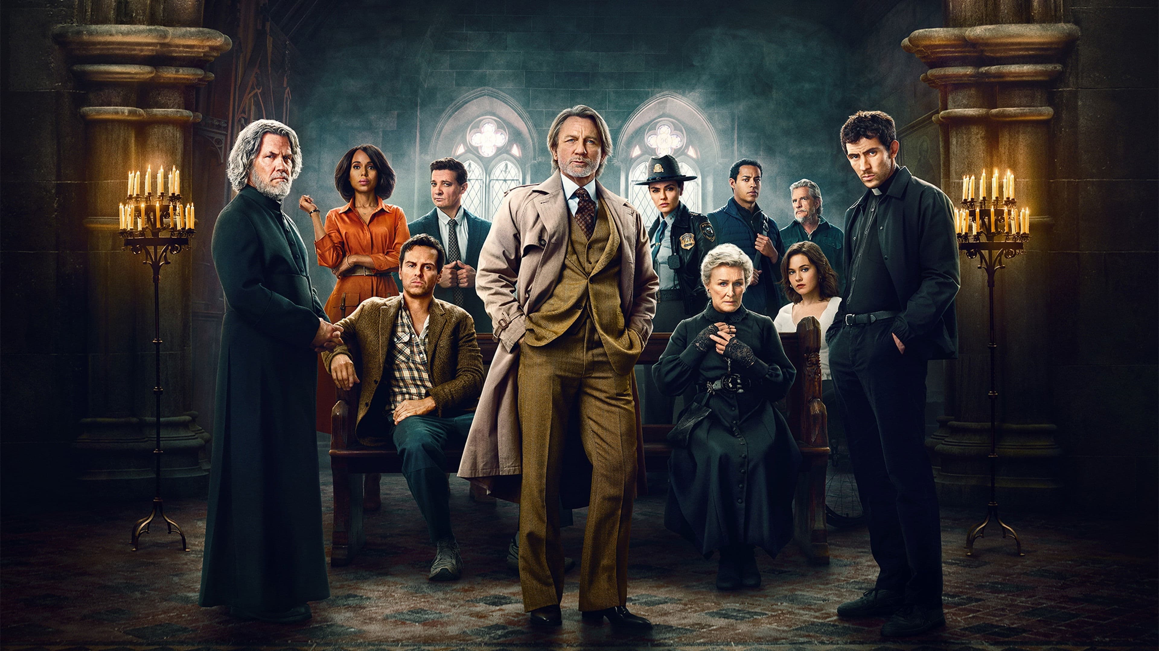 movie poster for Wake Up Dead Man: A Knives Out Mystery